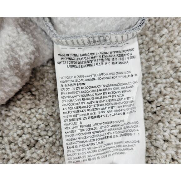 Vans Off The Wall Hoodie Youth L Gray Spell Out‎ Logo Kangaroo Pouch Pullover - Picture 14 of 15